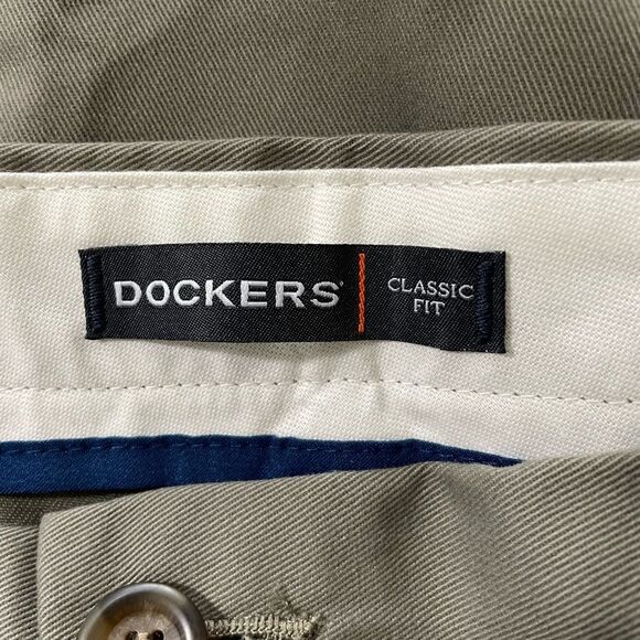 Dockers Easy Khaki Classic Fit Flat Front Pants Men’s Sz 36x32 (Umber) - Picture 6 of 8
